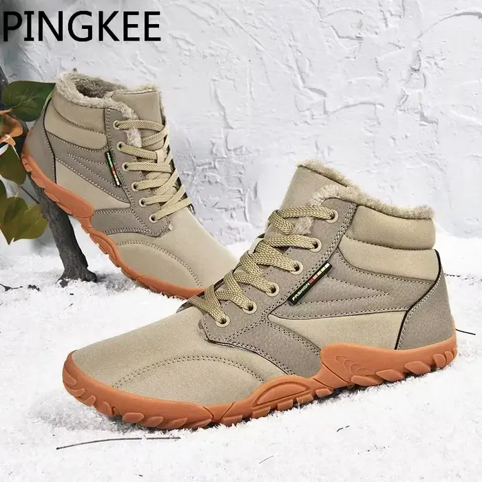 PINGELLE VENOBurgos-Bottes de neige en cuir pour hommes et femmes