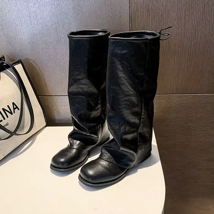 Nouvelles bottes mi-mollet pour femmes, printemps et automne, élégantes et confortables