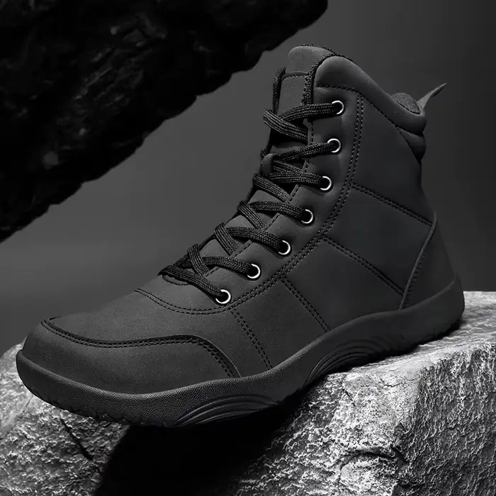 Bottes hommes chaussures de marche en plein air boîte à bout large chaussures pieds nus pour hommes 