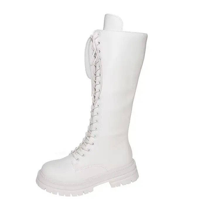 Femmes chevalier bottes plate-forme grosses chaussures mode genou bottes hautes élégant 2025 hiver n