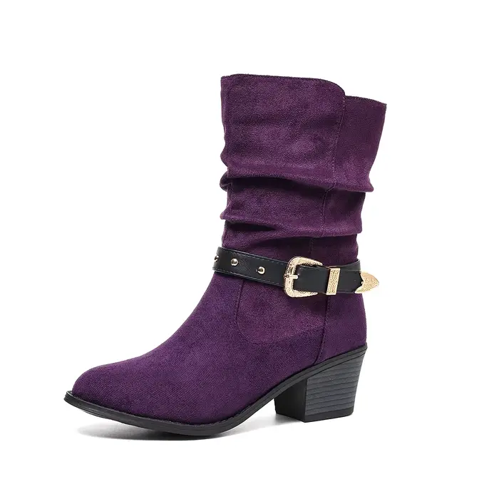 Bottes mi-mollet pour femme