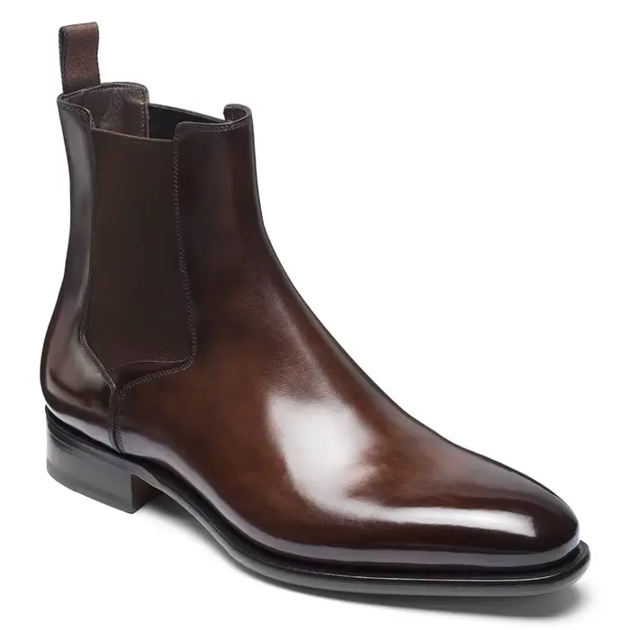 Nouveau Chelsea bottes hommes chaussures PU marron mode polyvalent affaires décontracté Style britannique rue tenue de fête classique bottines