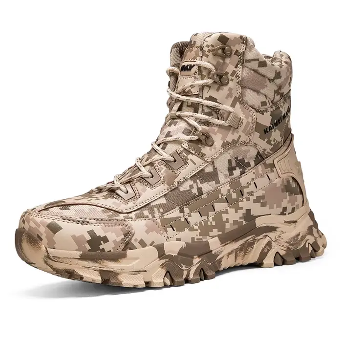 2025 mode hommes désert Combat bottes en plein air antidérapant chaussures de randonnée imperméable 
