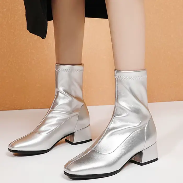 Bottines classiques blanches pour femmes